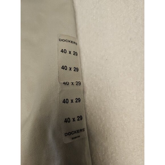 Dockers All Day Khaki Beige Pants Mens 40x29 Performance Stretch NWT $62 - Picture 2 of 7